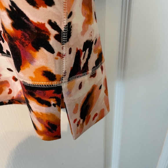 Westbound Long Sleeve Top - Orange and Black Print - Picture 2 of 11